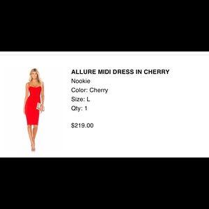 Sexy Red Dress from Revolve